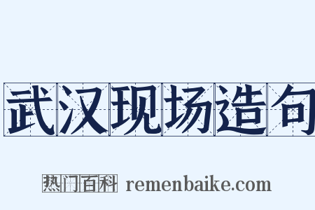 武汉现场造句是什么意思的图片